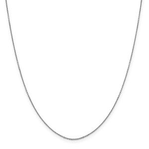 Gold Classics(tm) .90mm. White Gold Diamond Cut Necklace