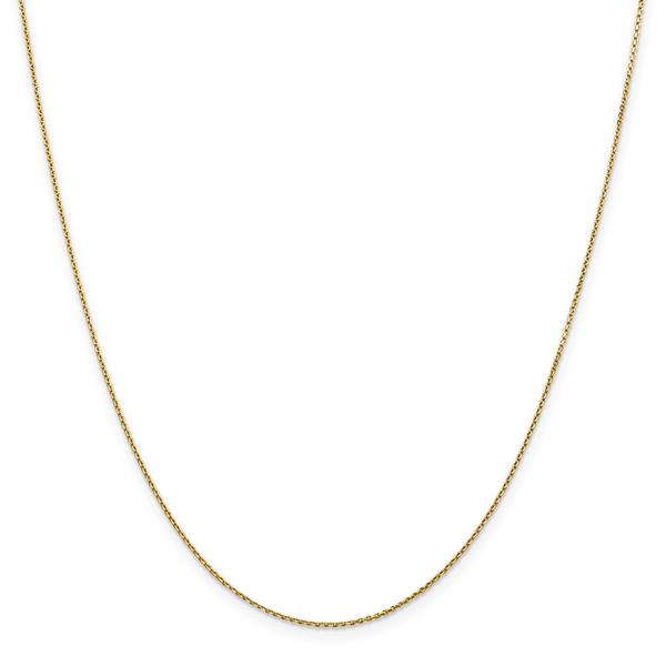Gold Classics(tm) .90mm. 14kt. Diamond Cut Cable Chain Necklace