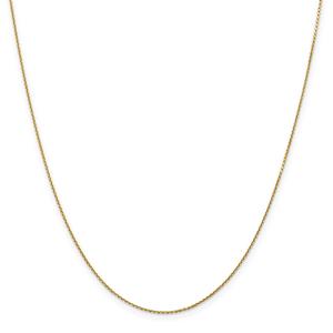 Gold Classics(tm) .90mm. 14kt. Diamond Cut Cable Chain Necklace