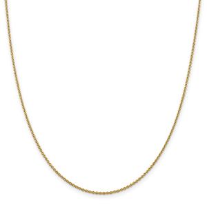 Gold Classics(tm) 1.4mm. 14kt. Polished Cable Chain Necklace