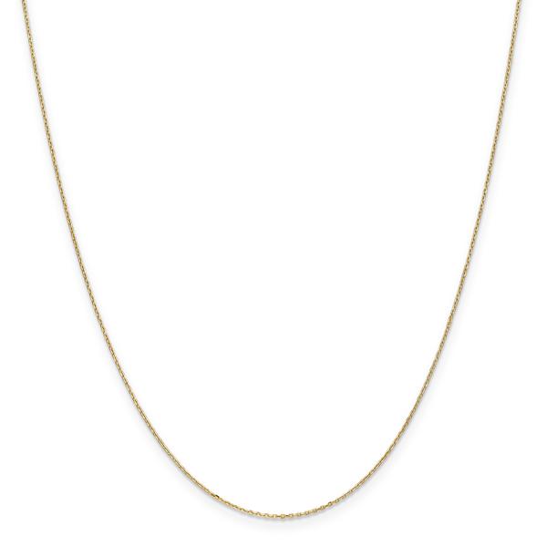 Unisex Gold Classics(tm).8mm. 14kt. Diamond Cut Cable Chain Necklace