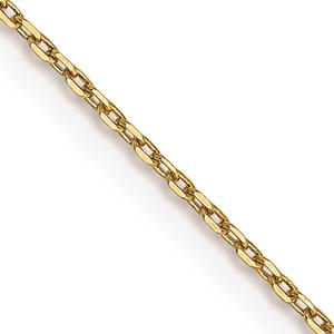 Unisex Gold Classics(tm) .8mm. Diamond Cut 14in. Necklace w/Lobster