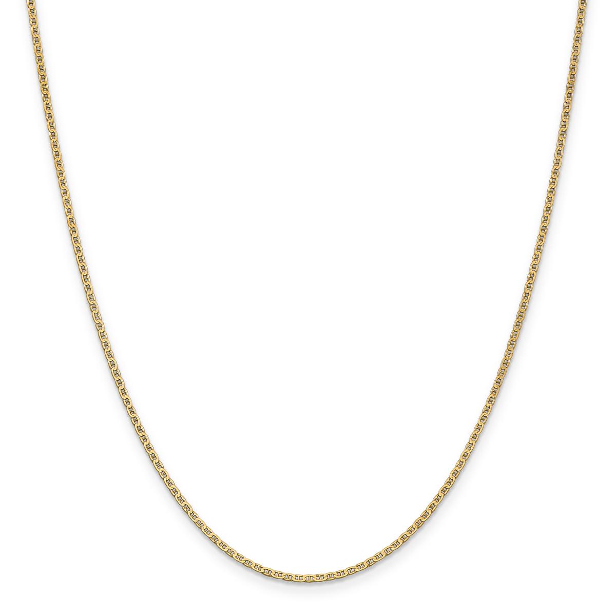 Unisex Gold Classics(tm) 1.5mm. Lightweight Anchor 14in. Necklace