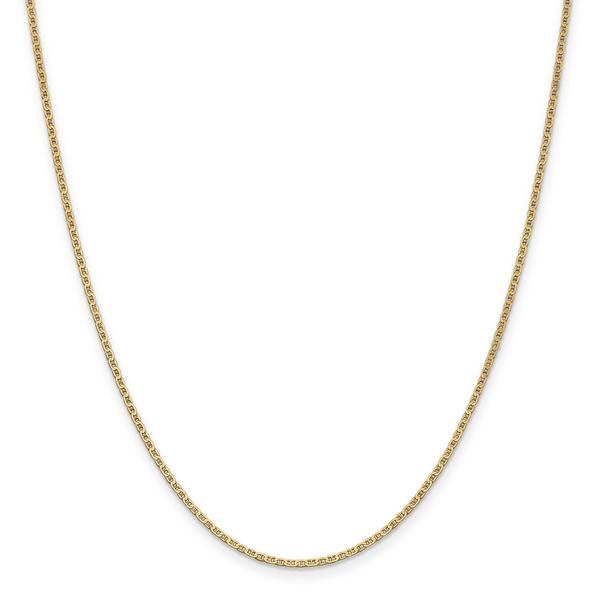 Unisex Gold Classics(tm) 1.5mm. Lightweight Anchor 14in. Necklace
