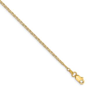 Unisex Gold Classics(tm) 1.5mm. Lightweight Anchor 14in. Necklace alternate view