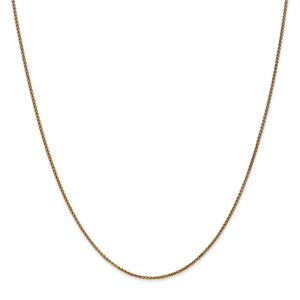 Unisex Gold Classics(tm)1.2mm.14kt. Diamond Cut Spiga 14in. Necklace