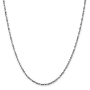 Gold Classics(tm) 2.25mm. 14kt. White Parisian Wheat Necklace