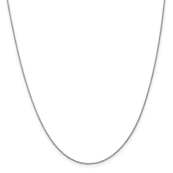 Gold Classics(tm) .9mm. White Gold Cable Chain Necklace
