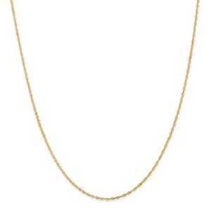 Unisex Gold Classics(tm)1.10mm. 14kt. Singapore Chain 14in. Necklace