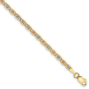 Unisex Gold Classics(tm) 2.75mm. 14kt. Tri-Color Valentino Necklace alternate view