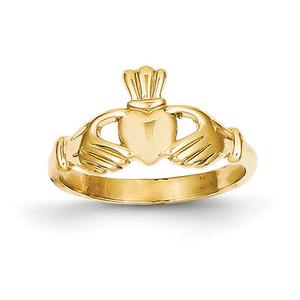 Gold Classics(tm) Thin 14kt. Yellow Gold Claddagh Ring