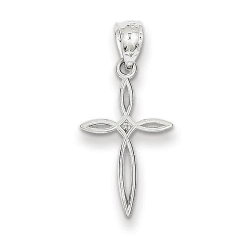 Gold Classics(tm) 14kt. White Gold Passion Cross Charm