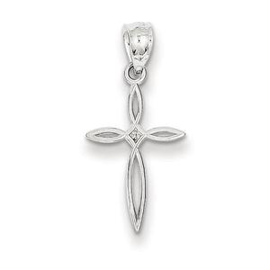 Gold Classics(tm) 14kt. White Gold Passion Cross Charm