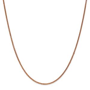 Gold Classics(tm) 1.40mm. 14kt. Rose Gold Spiga Chain Necklace