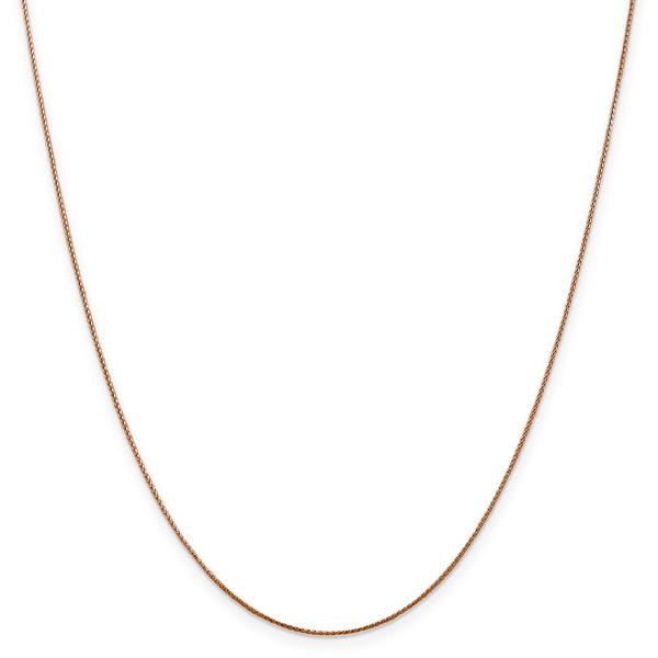 Gold Classics(tm) .65mm. 14kt. Rose Diamond Cut Spiga Necklace