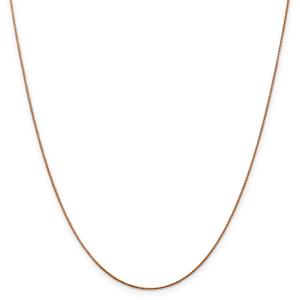 Gold Classics(tm) .65mm. 14kt. Rose Diamond Cut Spiga Necklace