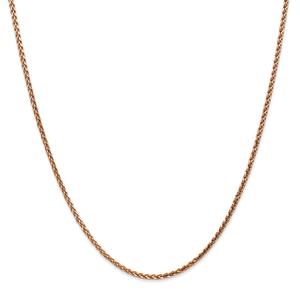 Gold Classics(tm) 1.8mm. 14kt. Rose Diamond Cut Spiga Necklace