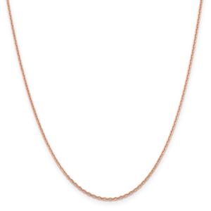 Gold Classics(tm) 1.65mm. 14kt. Rose Gold Diamond Cut Necklace