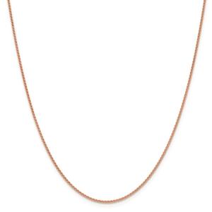 Gold Classics(tm) 1.25mm. 14kt. Rose Gold Spiga Chain Necklace