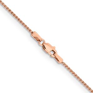 Gold Classics(tm) 1.25mm. 14kt. Rose Gold Spiga Chain Necklace alternate view