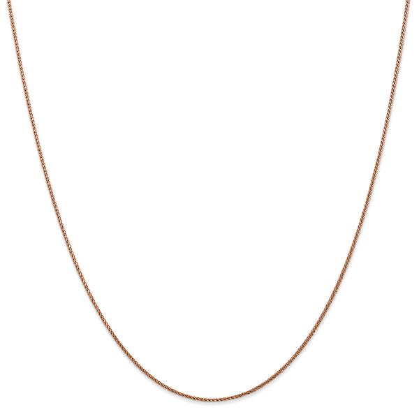 Gold Classics(tm) 1.00mm. 14kt. Rose Diamond Cut Spiga Necklace
