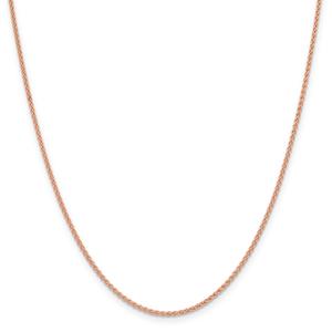 Gold Classics(tm) 1.65mm. 14kt. Rose Gold Spiga Chain Necklace
