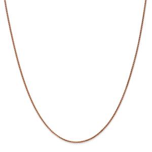 Gold Classics(tm) 1.2mm. 14kt. Rose Diamond Cut Spiga Necklace