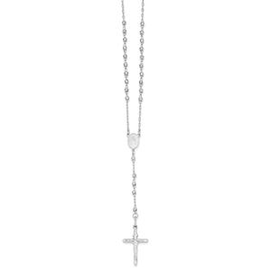 Gold Classics(tm) 14kt. White Gold Beaded Rosary Y-Necklace