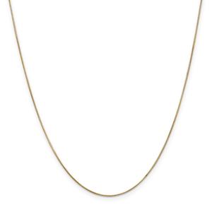 Unisex Gold Classics(tm) 65mm. 14kt. Gold Round Snake Chain Necklace
