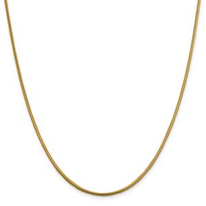 Unisex Gold Classics(tm)1.85mm.14kt Gold Round Snake Chain Necklace