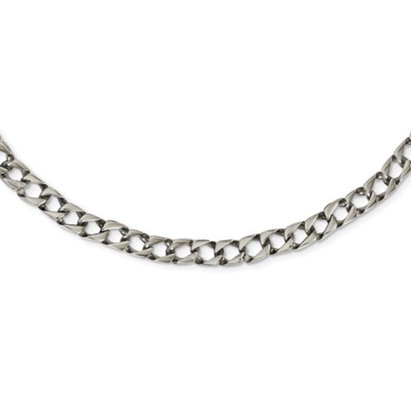 Mens Gentlemen's Classics(tm) Polished Square Link Necklace