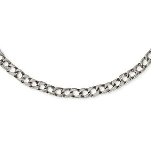 Mens Gentlemen's Classics(tm) Polished Square Link Necklace