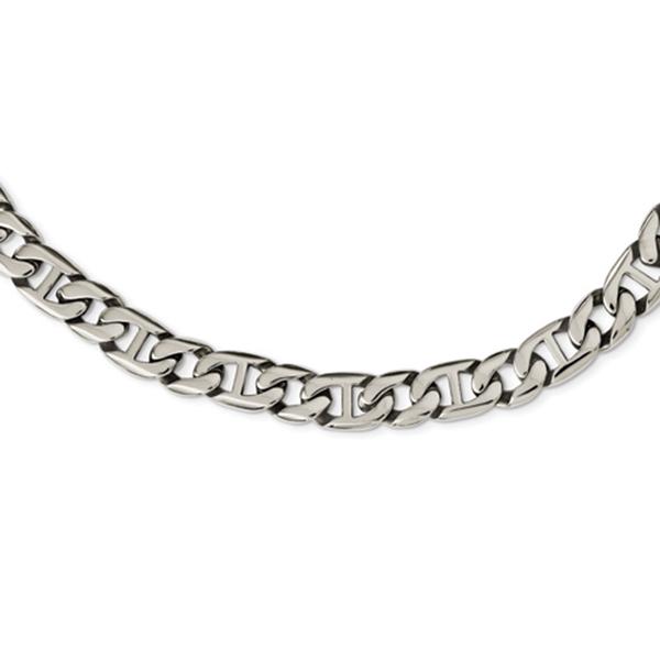 Mens Gentlemen's Classics(tm) Stainless Steel Polished Link Necklace