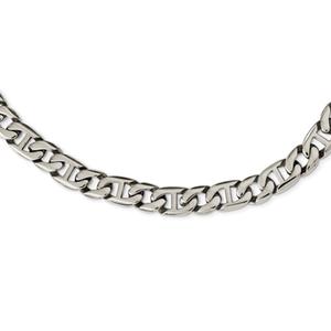 Mens Gentlemen's Classics(tm) Stainless Steel Polished Link Necklace
