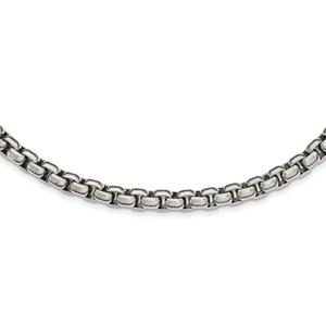 Mens Gentlemen's Classics(tm) High Polished Steel Chain Necklace