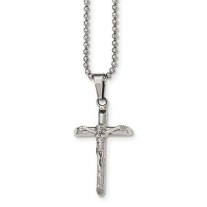 Mens Gentlemens Classics(tm) Cross with Jesus Necklace