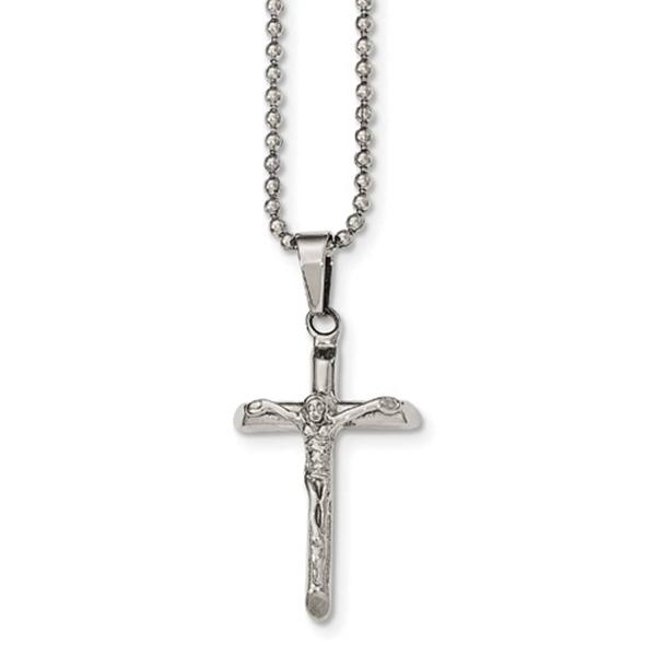 Mens Gentlemens Classics(tm) Cross with Jesus Necklace