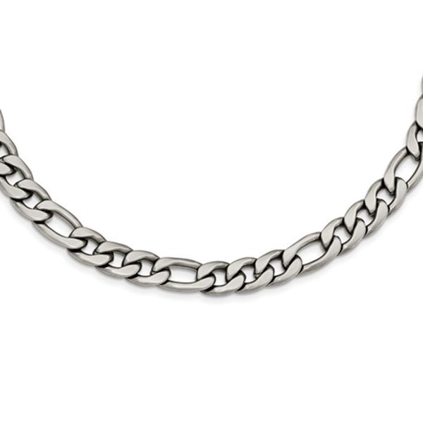 Mens Gentlemen's Classics(tm) Figaro Satin Finished Chain Necklace