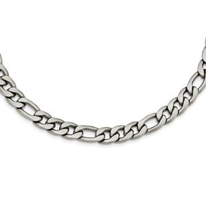 Mens Gentlemen's Classics(tm) Figaro Satin Finished Chain Necklace