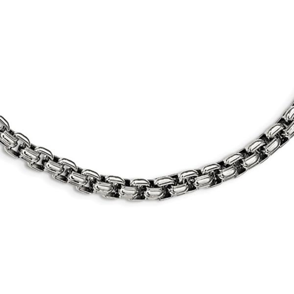 Mens Gentlemen's Classics(tm) Stainless Steel Box Chain Necklace