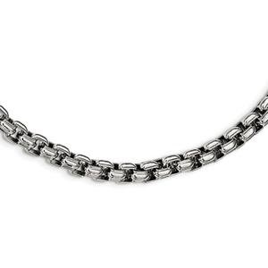 Mens Gentlemen's Classics(tm) Stainless Steel Box Chain Necklace
