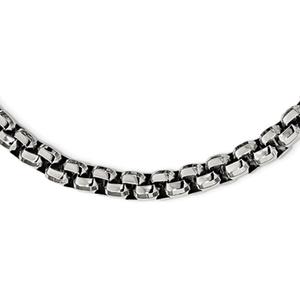 Mens Gentlemen's Classics(tm) Steel Rolo Style Chain Necklace