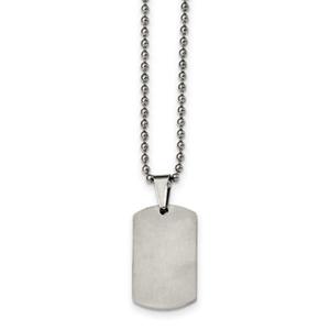 Mens Gentlemen's Classics(tm) 1.85mm Reversible Dog Tag Necklace alternate view