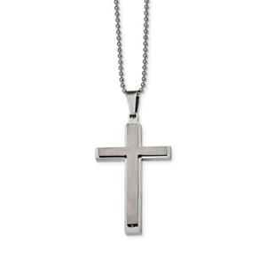 Mens Gentlemens Classics(tm) Layered Cross Pendant Necklace