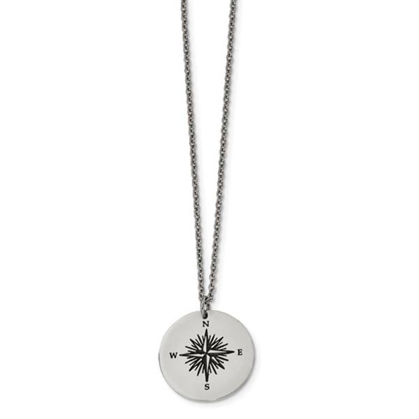 Mens Gentlemen's Classics(tm) Those Who Wander Compass Necklace