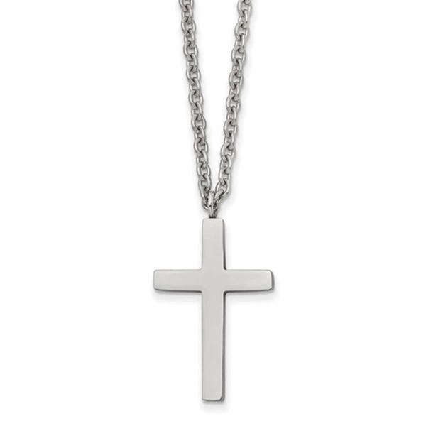 Mens Gentlemen's Classics(tm) Cross Necklace with High Polish Shine
