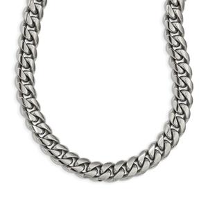 Mens Gentlemens Classics(tm) Stainless Steel Curb Chain Necklace