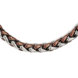 Mens Gentlemen's Classics(tm) Brown IP-Plated Steel Necklace