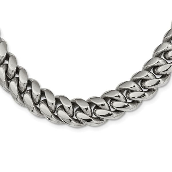 Mens Gentlemen's Classics(tm) Stainless Steel Curb Chain Necklace