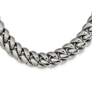 Mens Gentlemen's Classics(tm) Stainless Steel Curb Chain Necklace